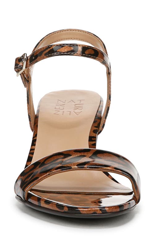 Naturalizer Bristol Sandal In Leopard Print Faux Leather