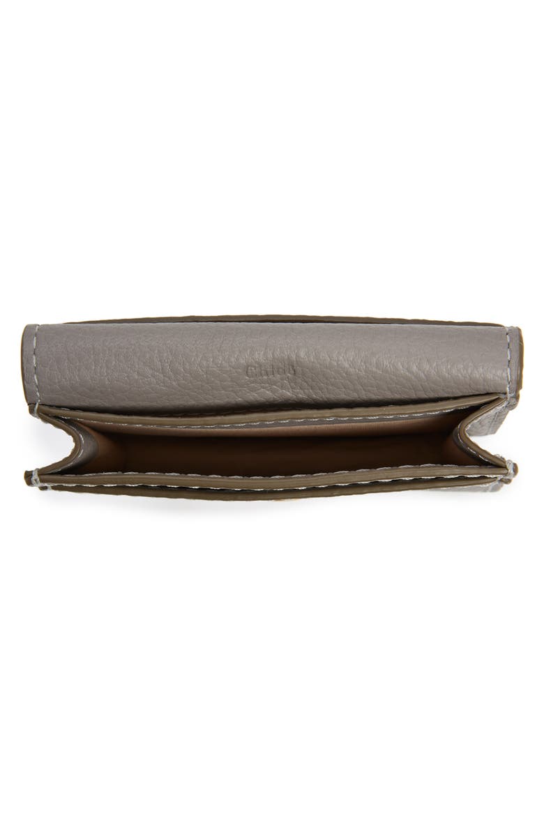 Marci Leather Flap Card Holder, Alternate, color, CASHMERE GREY