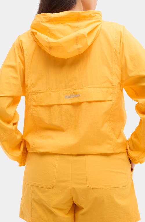 Halfdays Joyner Windbreaker Anorak In Zinnia