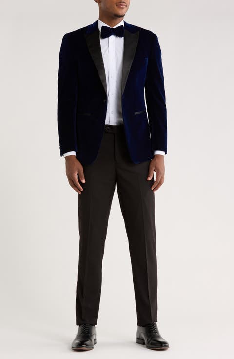 Two-Piece Velvet Birdseye Lapel Slim Fit Tuxedo