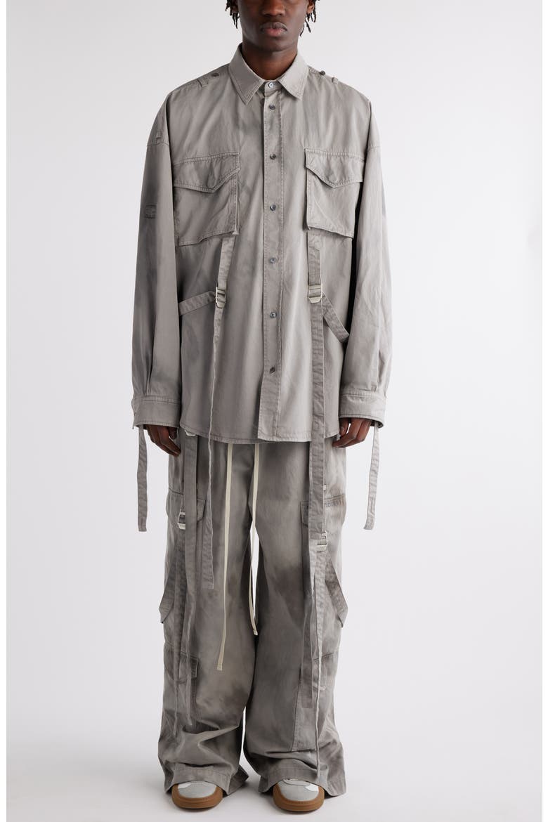 Cotton Utility Shirt, Alternate, color, MID GREY