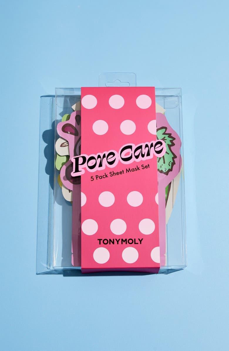 TONYMOLY 5-Pack Pore Care Sheet Masks, Alternate, color, Pink