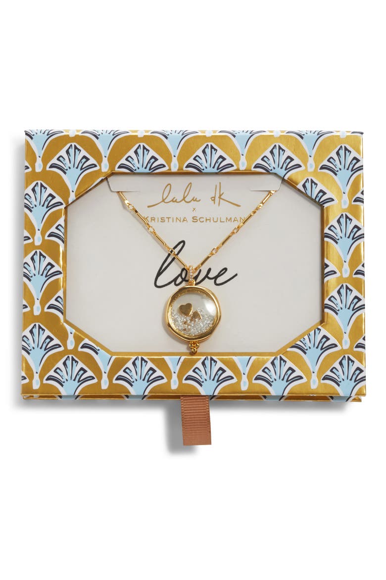 x Kristina Schulman Love Shaker Pendant Necklace, Alternate, color, GOLD