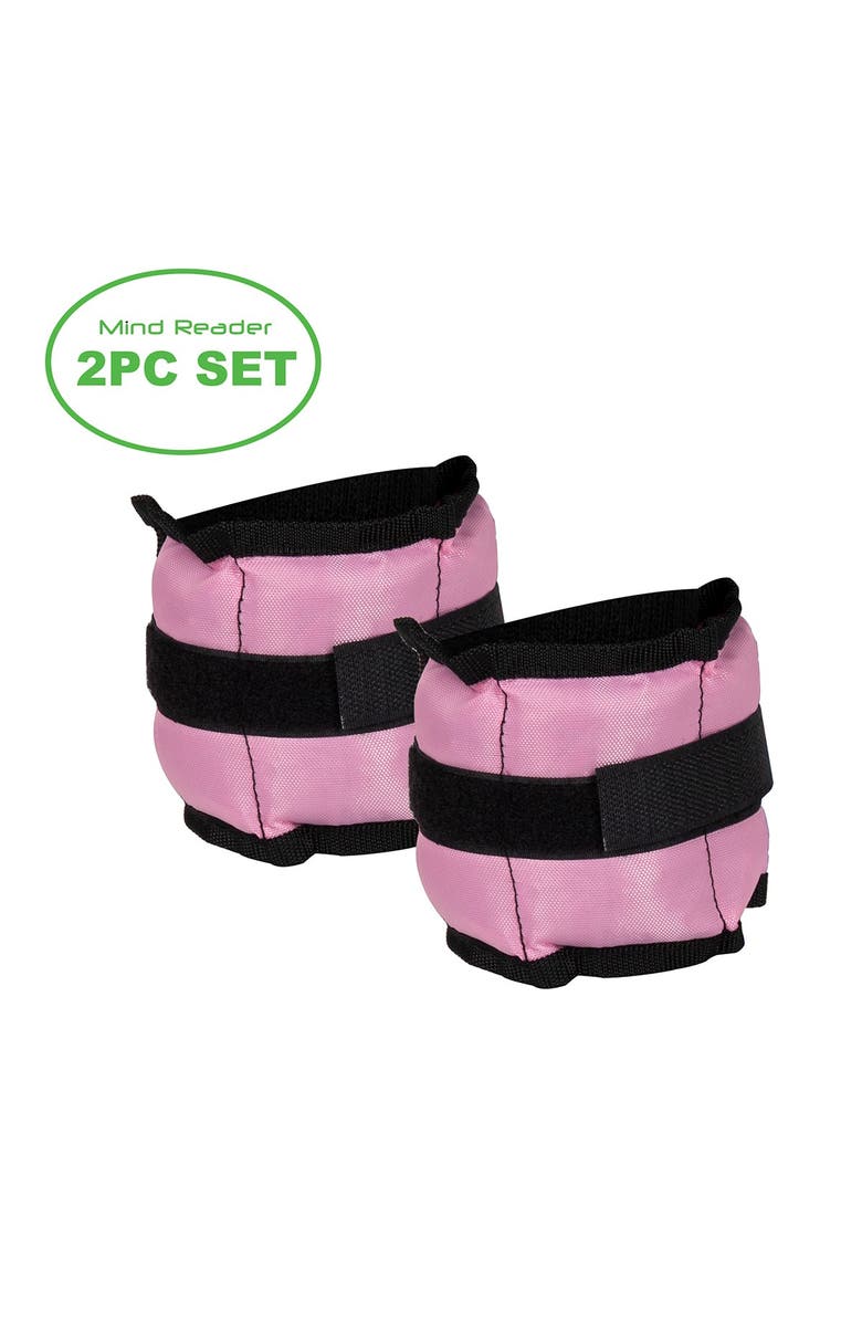 MIND READER 1lb Adjustable Ankle & Wrist Weights, Alternate, color, 