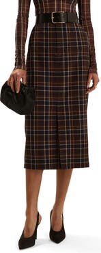 Favorite Daughter The Meyer Plaid Midi Skirt