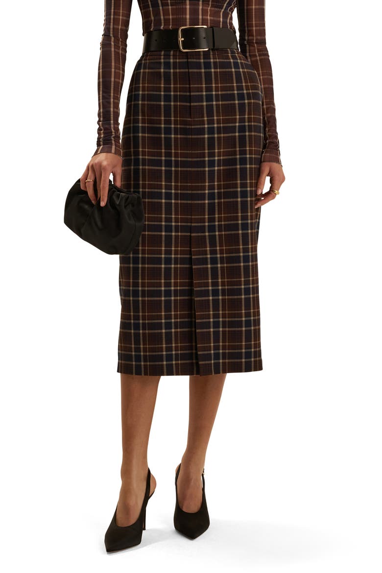 The Meyer Plaid Midi Skirt video