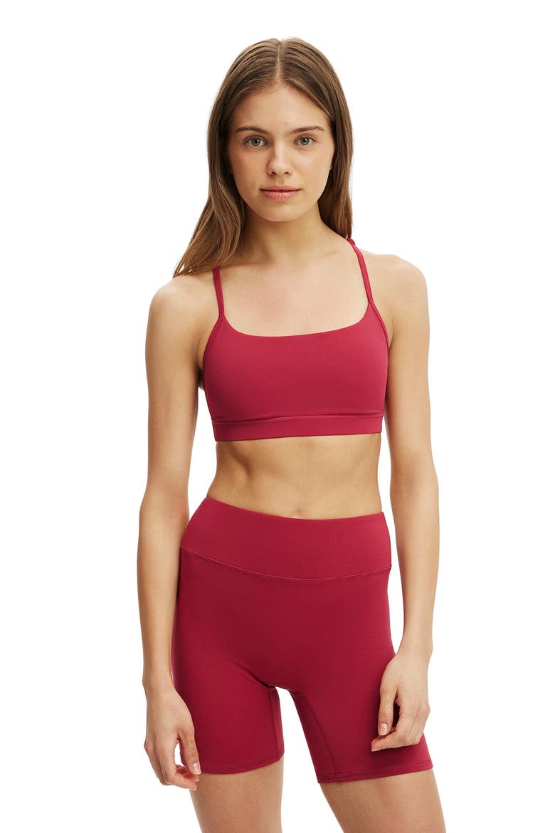 Women's Active 365 Keyhole Crop, Main, color, Velvet Cherry