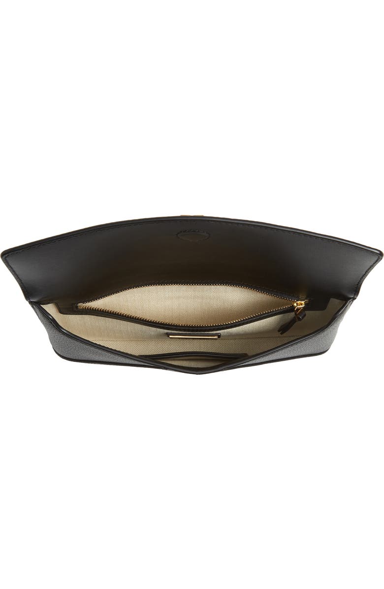 Tory Burch Kira Leather Clutch, Alternate, color,