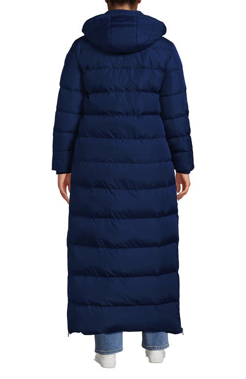 Lands' End Down Maxi Winter Coat In Blue
