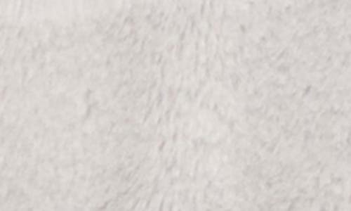 Sebby Hooded Faux Fur Jacket In Gray