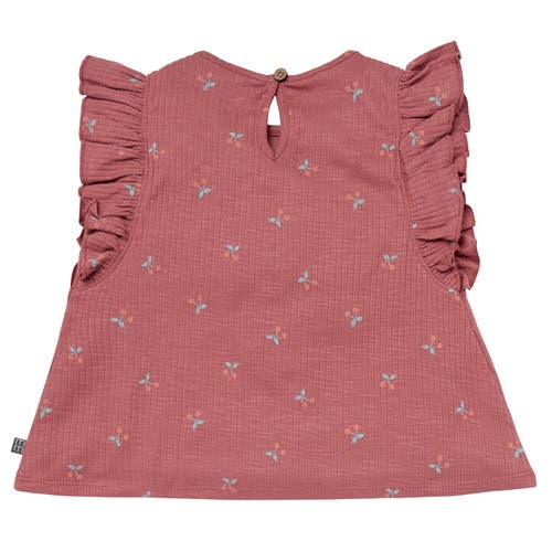 Modern Moments™ By Gerber Flutter Sleeve Top And Shorts Set In Dk Rose Cherries