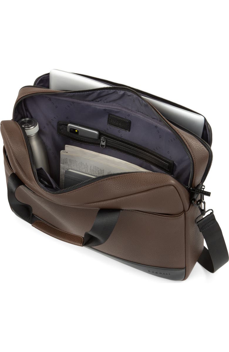 bugatti Central Briefcase, Alternate, color, Brown