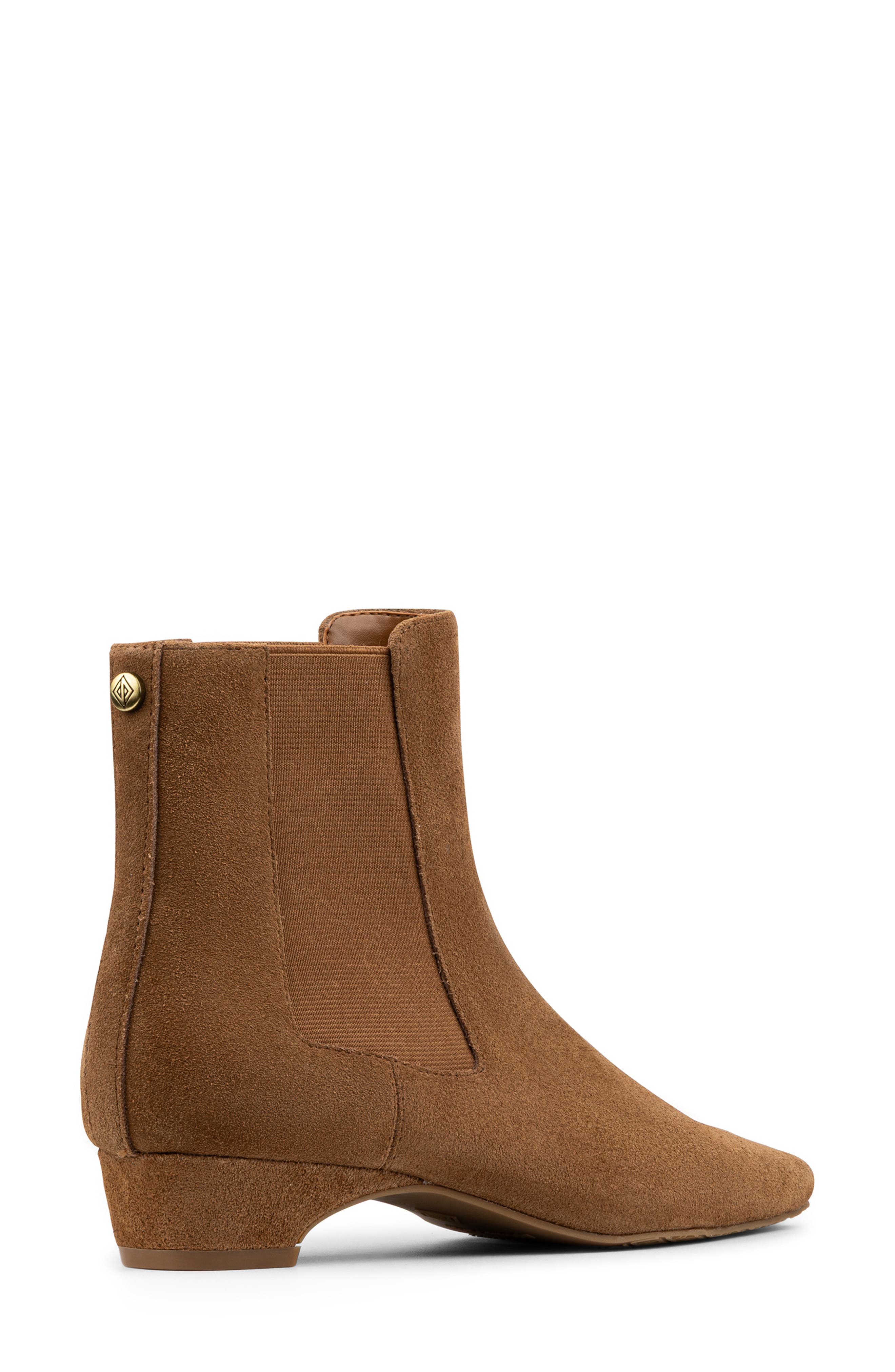 Donald Pliner CIty Patent Chelsea Boot, Alternate, color, Saddle