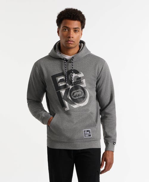 Ecko Unltd . Revived Po Hoodie In Marled Grey