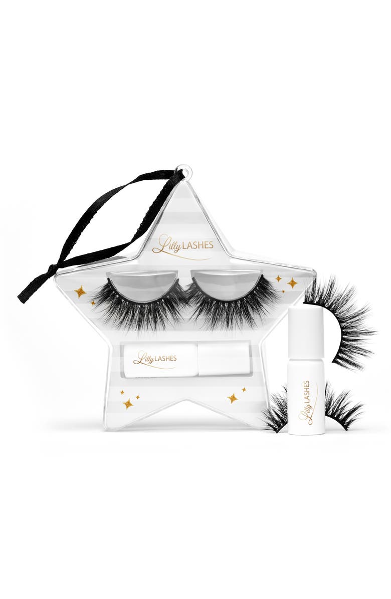 Lilly Lashes Miami 3D Mink False Lashes & Mini Lash Adhesive Set, Alternate, color,