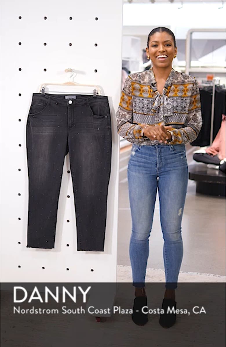 Ab-Solution Embellished Ankle Jeans, sales video thumbnail