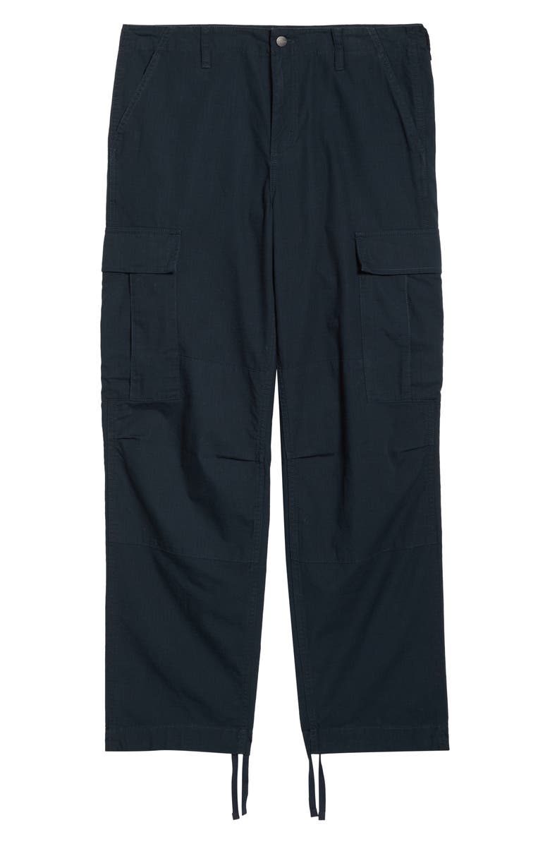 Carhartt Work In Progress Cotton Ripstop Cargo Pants, Alternate, color, Deep Night Rinsed