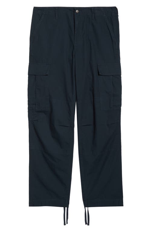 Carhartt Work In Progress Cotton Ripstop Cargo Pants In Blue