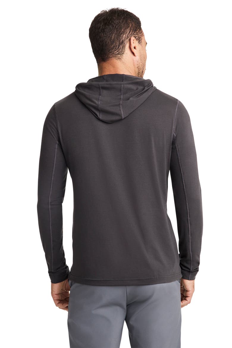 Mens EverActive Lightweight Performance Hoodie, Alternate, color, Obsidian Grey