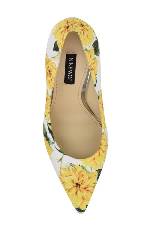 Nine West Fresh Pointed Toe Pump In Yellow