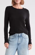 Melrose and Market Exposed Seam Long Sleeve T-Shirt