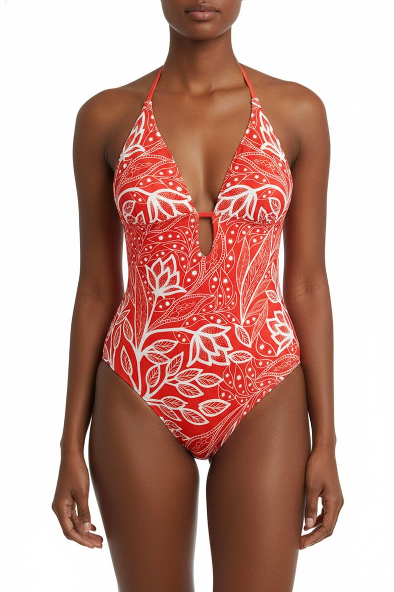 Ember Reversible One Piece Swimsuit, Alternate, color, Red