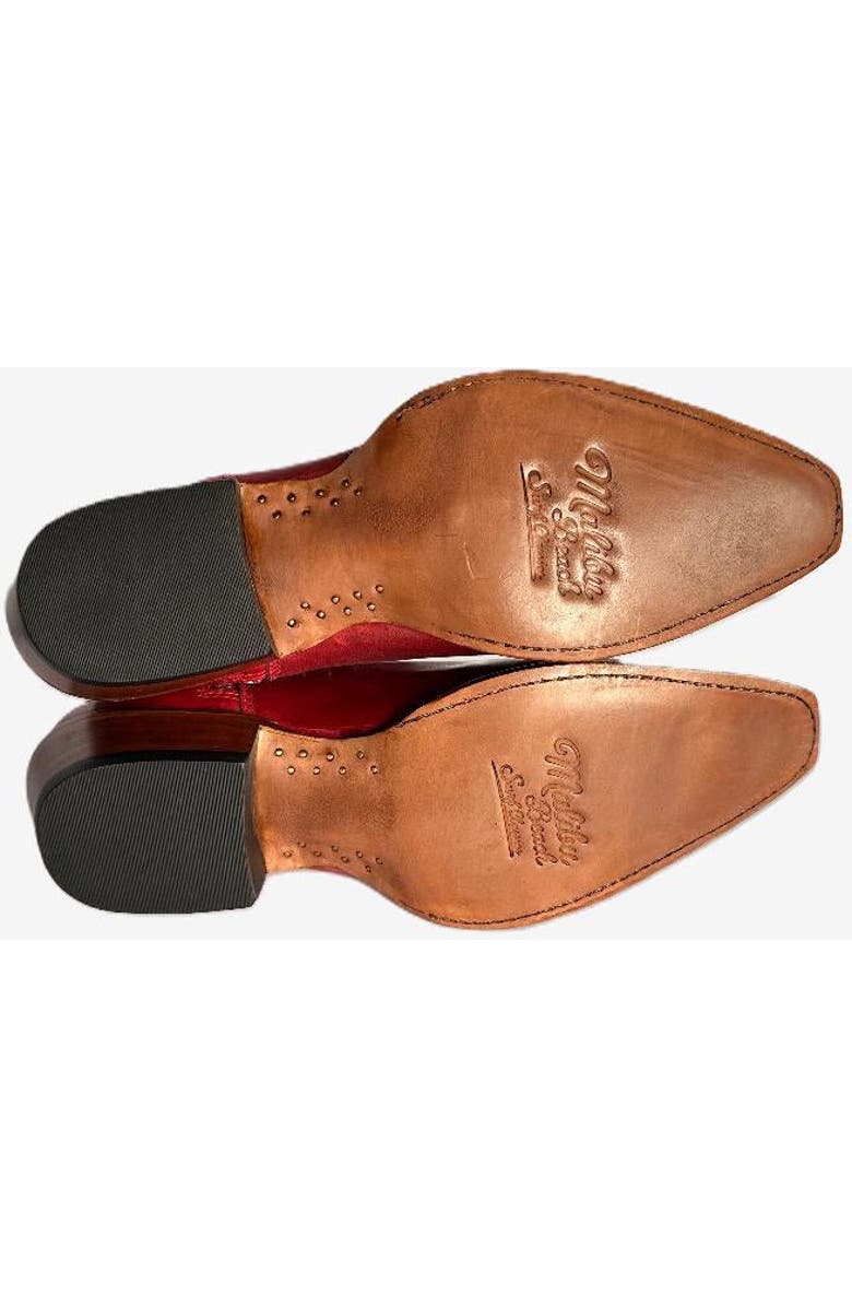 Malibu Beach Women's Premium Western Leather Boots Sandy, Alternate, color, Red