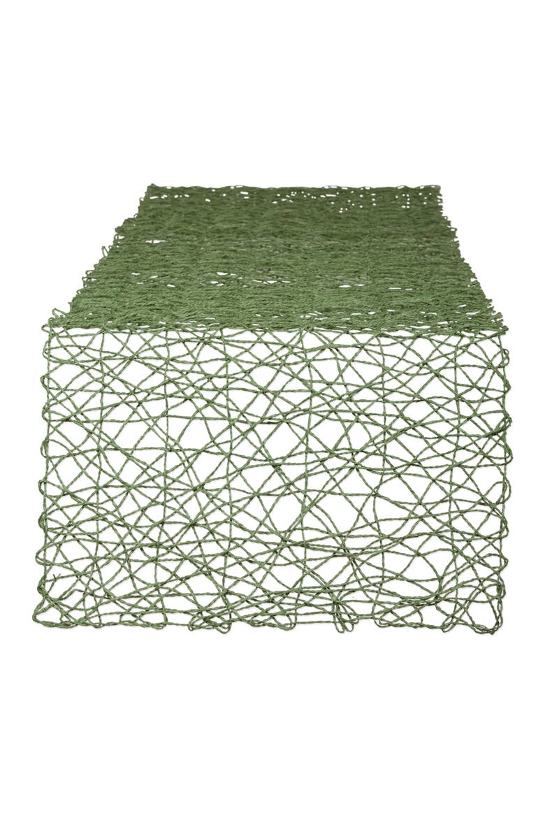Artichoke Woven Paper Table Runner, Main, color, Artichoke