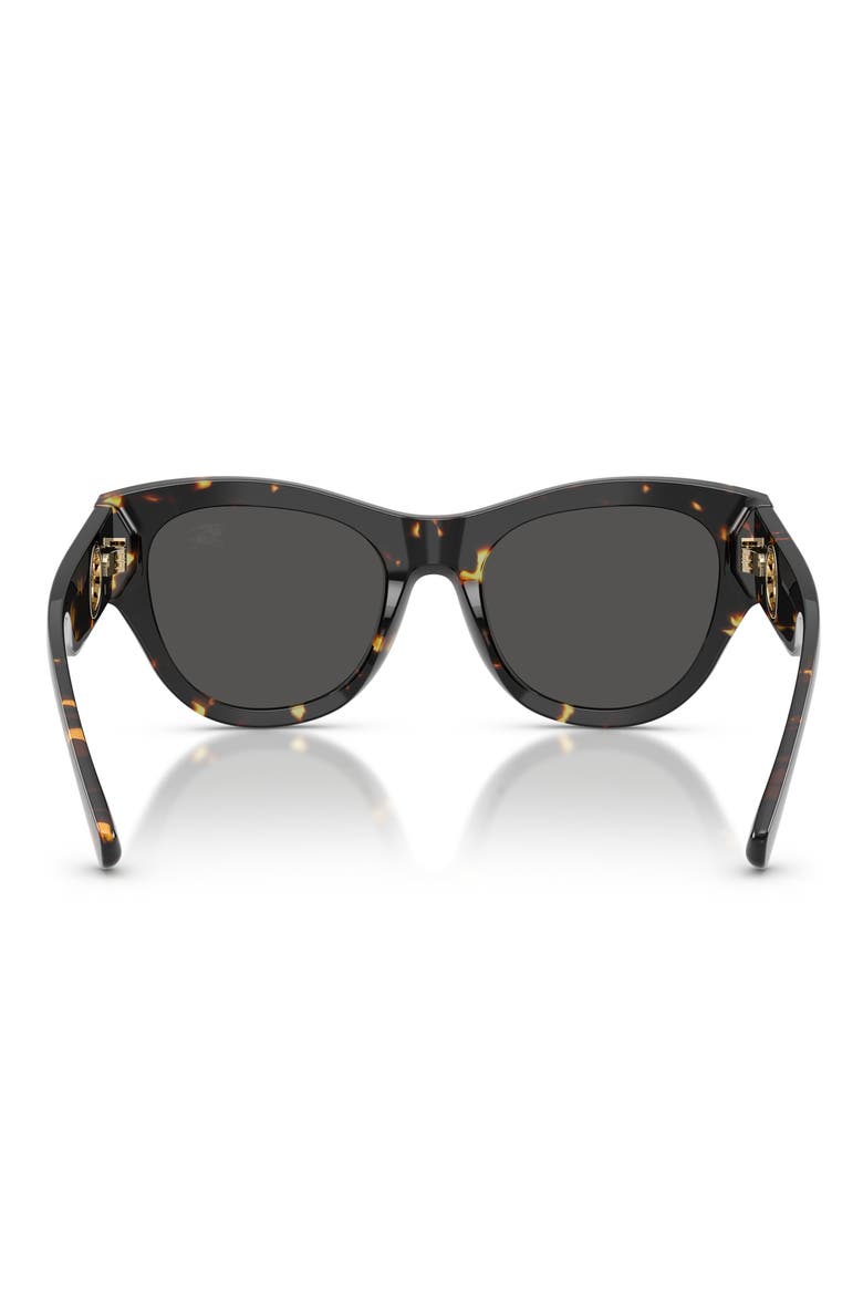 52mm Round Sunglasses, Alternate, color, YELLOW HAVANA / DARK GREY