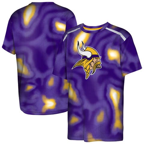 Youth Outerstuff Purple Minnesota Vikings End Zone Dri-Tek T-Shirt
