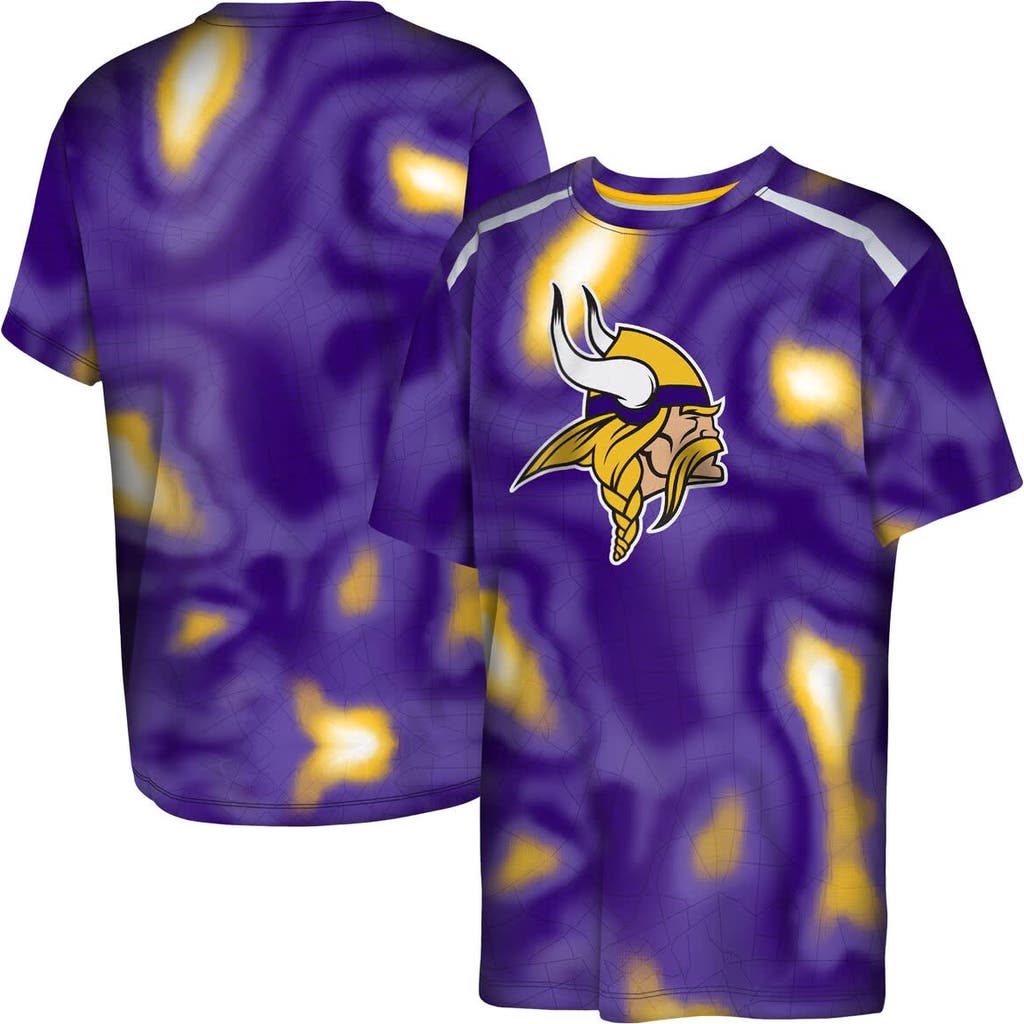 Outerstuff Big Boys And Girls Purple Baltimore Ravens End Zone Dri-tek T-shirt In Purple