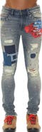 Cult of Individuality Punk Ripped Stretch Super Skinny Jeans