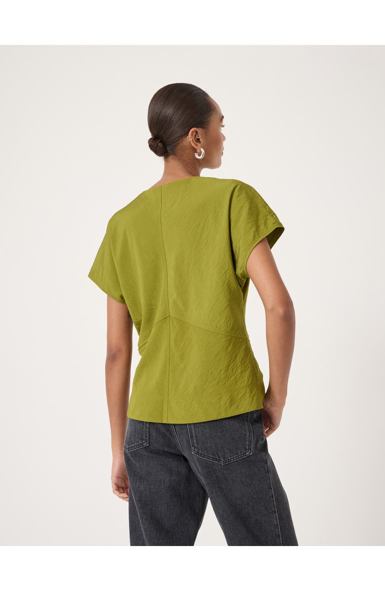 Hush Grace Air Flow Short Sleeve Top, Alternate, color, Dark Olive Green
