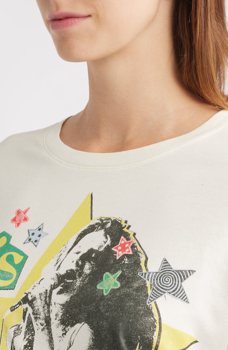 Daydreamer Janis Joplin Scrapbook Graphic T-Shirt, Alternate, color, Stone Vintage