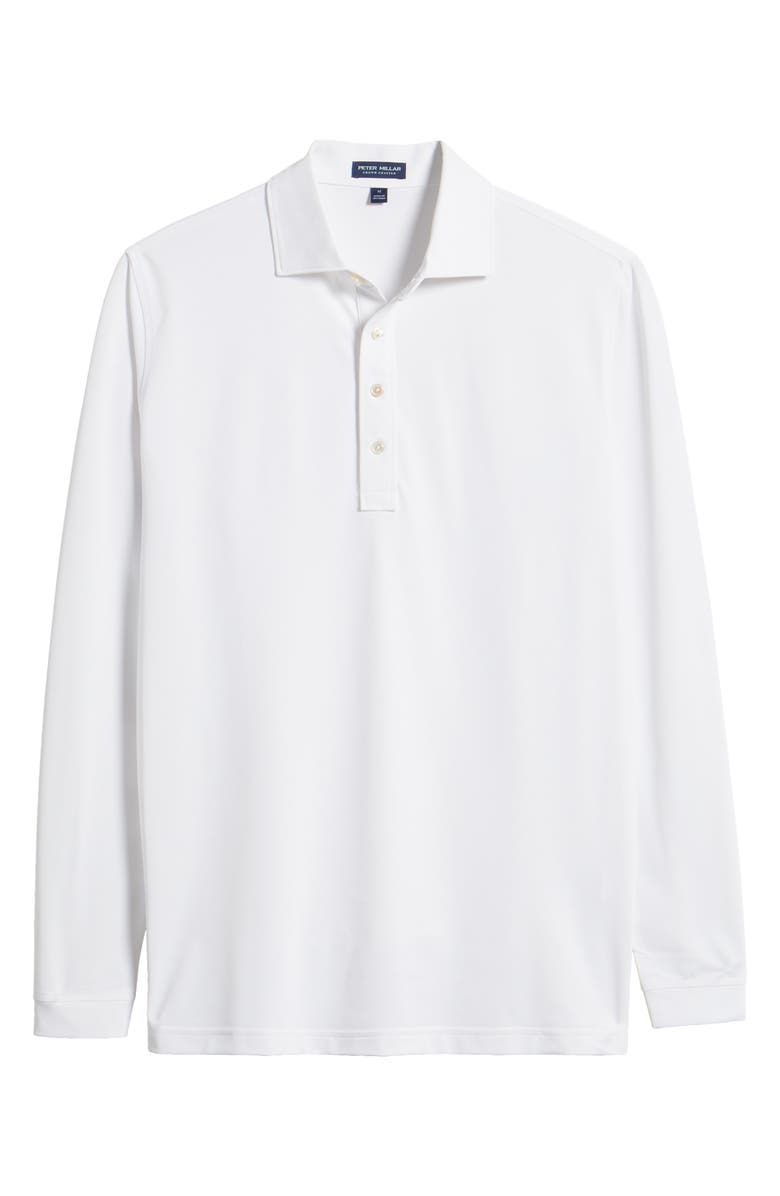 Peter Millar Crown Crafted Soul Long Sleeve Performance Mesh Polo, Alternate, color, 