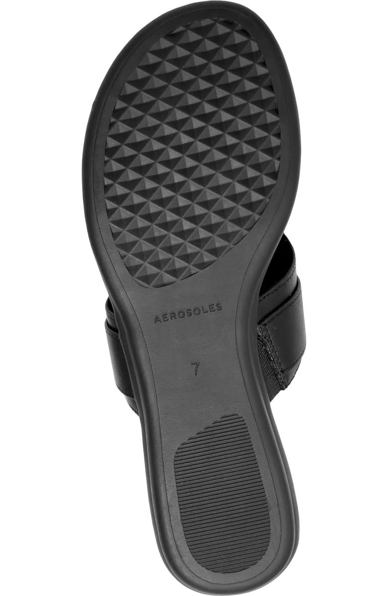 Aerosoles Glam Flip Flop, Alternate, color, Black Fx Nappa