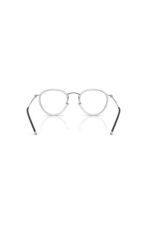 Oliver Peoples 47mm Phantos Optical Glasses In Silver