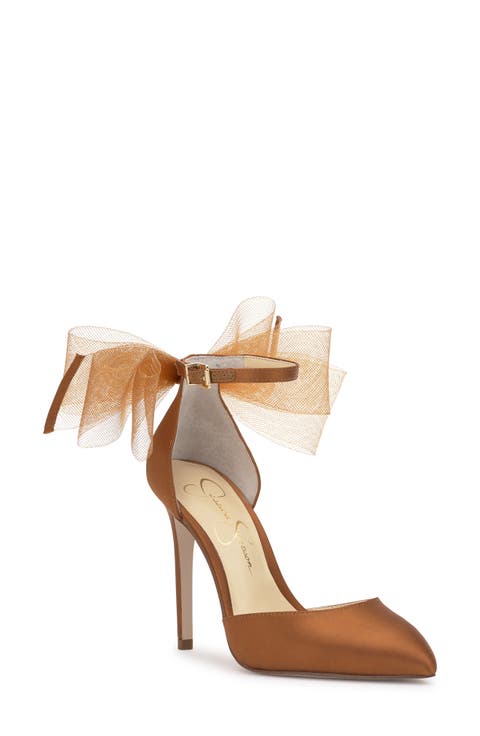 Phindies Ankle Strap Pointed Toe Pump (Women)