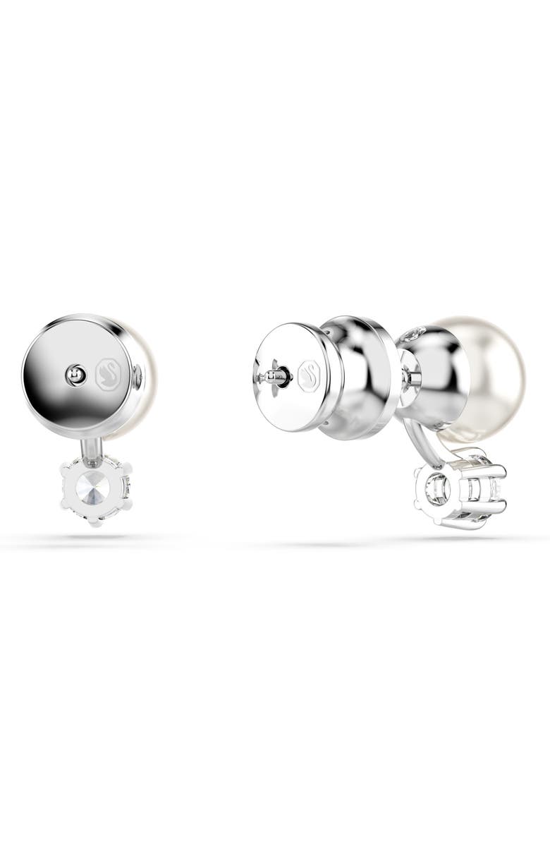Swarovski Matrix Faux Pearl & Crystal Stud Earrings, Alternate, color,