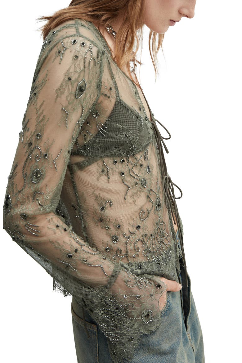 Blusa Jenner Beaded Embroidered Top, Alternate, color, GREY STONE