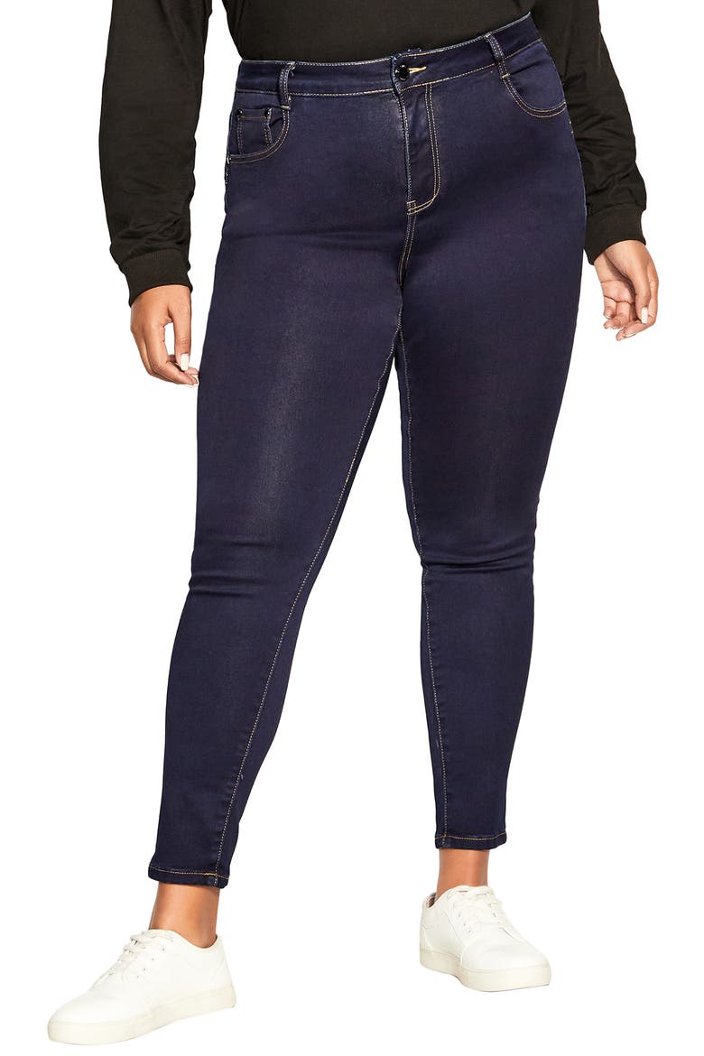 Wild Side Jeans, Main, color, DARK DENIM