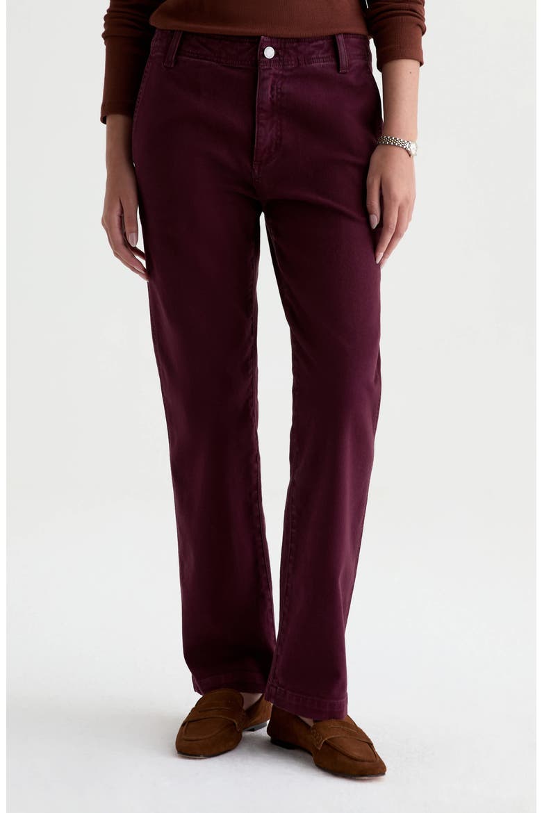 Brinley Mid Rise Straight Leg Trouser Jeans, Main, color, SULFUR JAZZ BERRY