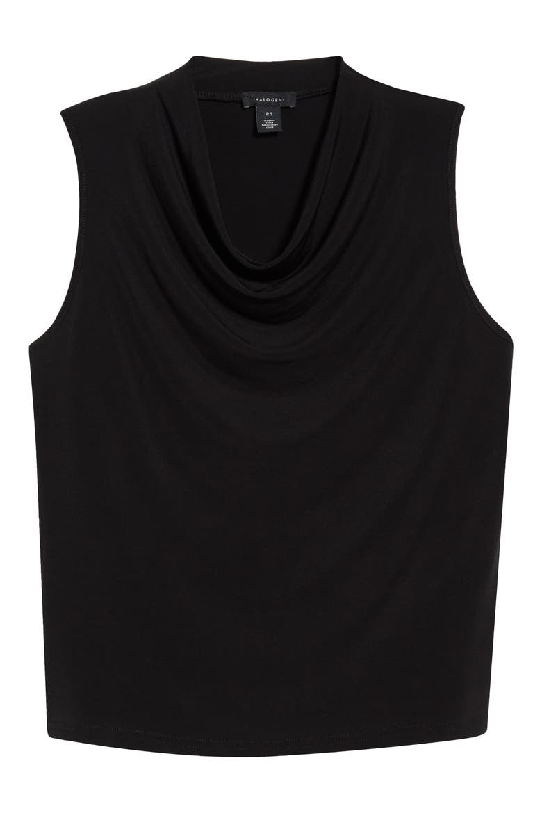 Cowl Neck Tank, Main, color, RICH BLACK 060