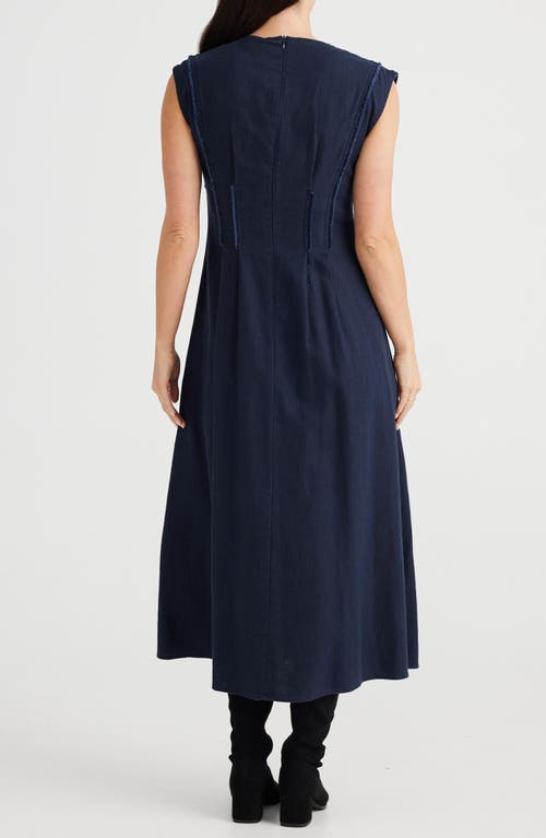 Brave + True Brave+true Fortuna Sleeveless A-line Dress In Navy