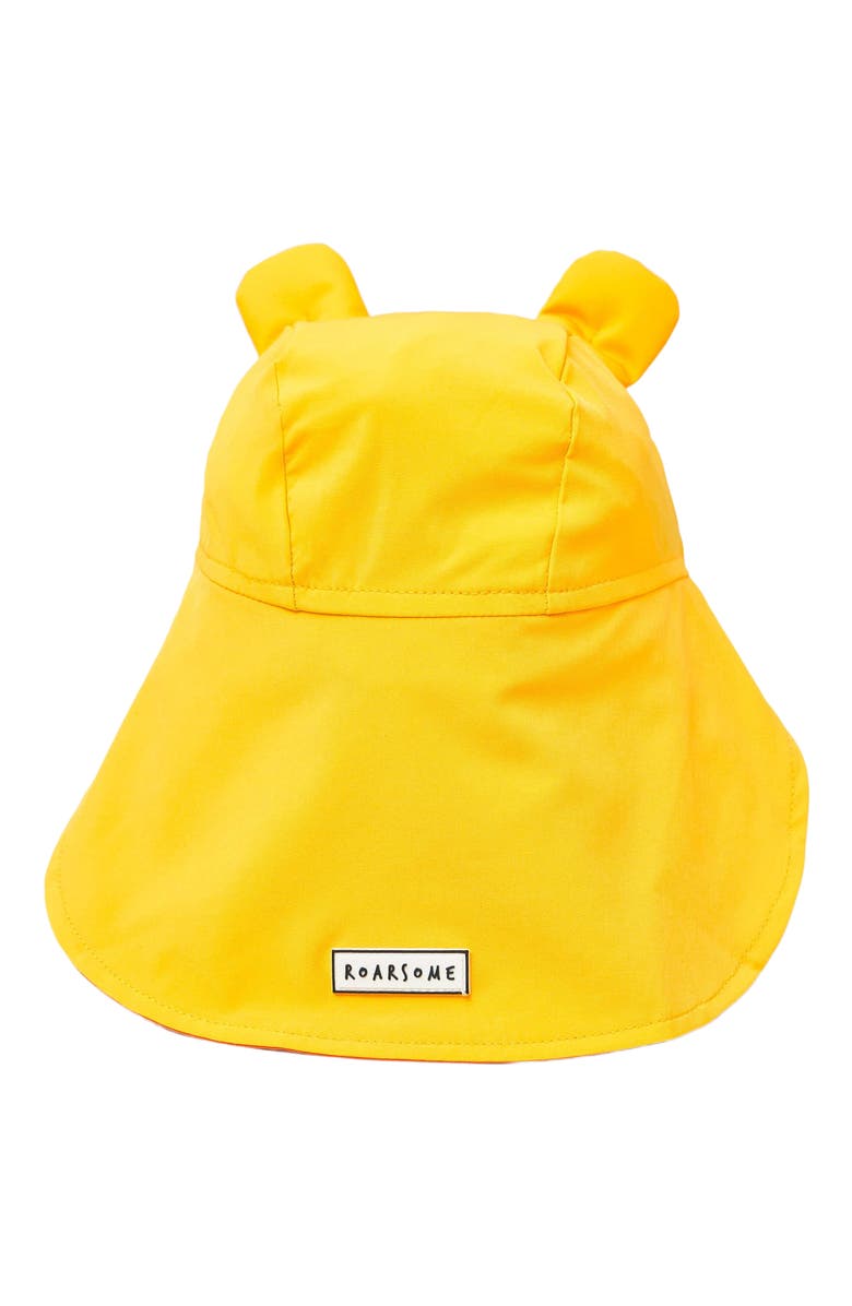Roarsome Cub Sun Cap, Alternate, color, Yellow