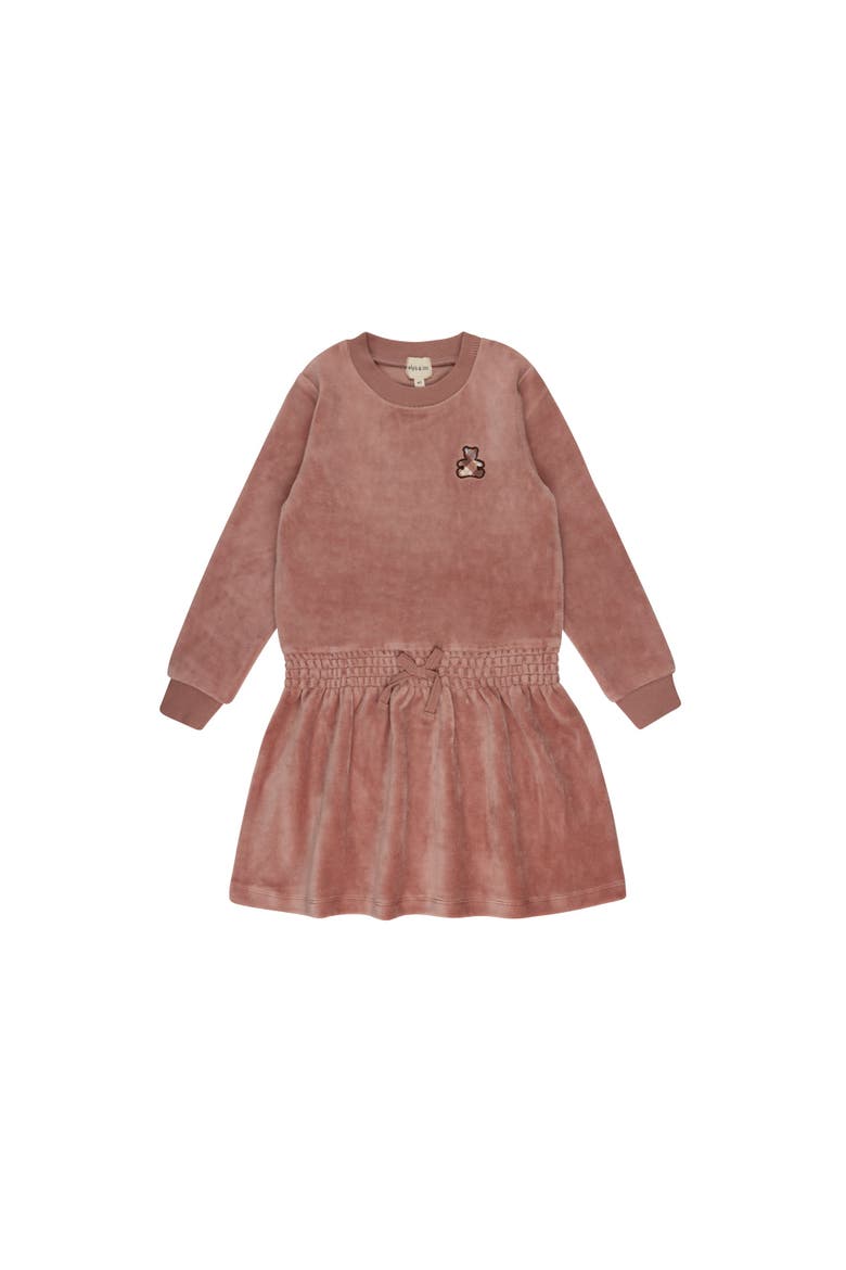 Velour Plaid Bear Collection - Dress(Toddler, Little Kid & Big Kid), Main, color, Pink