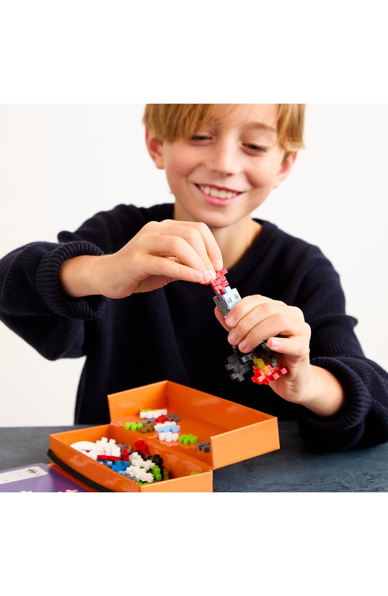 Plus-Plus USA Space Puzzle by Number Activity Pad Playset, Alternate, color, Orange Multi