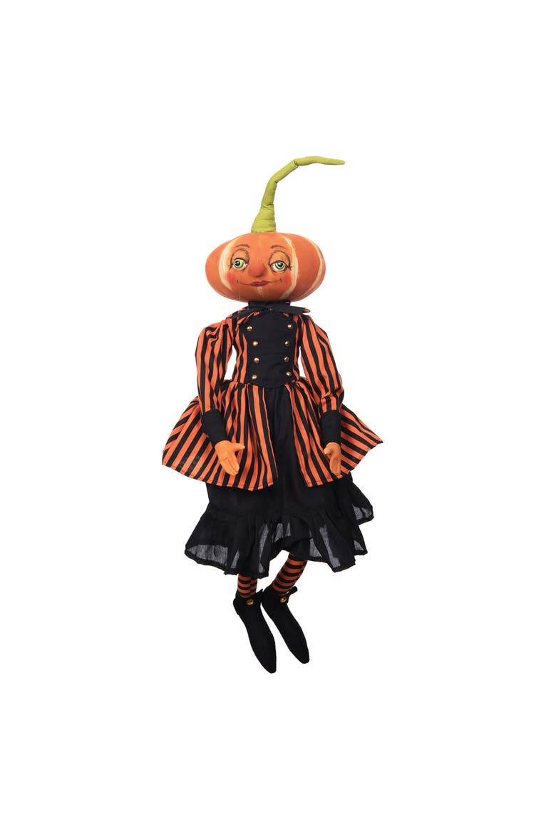 Padma Pumpkin Joe Spencer Gathered Traditions Halloween Figurine 30", Main, color, Black