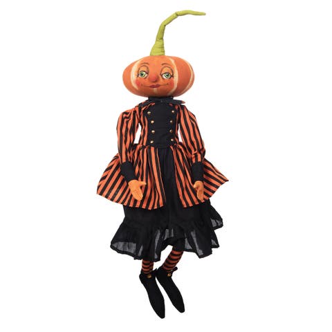 Padma Pumpkin Joe Spencer Gathered Traditions Halloween Figurine 30"