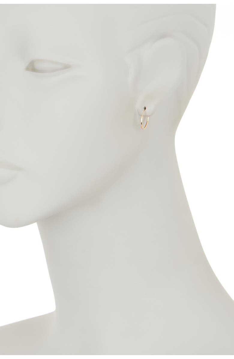 CANDELA JEWELRY 14K Yellow Gold 13.5mm Hoop Earrings, Alternate, color, Gold